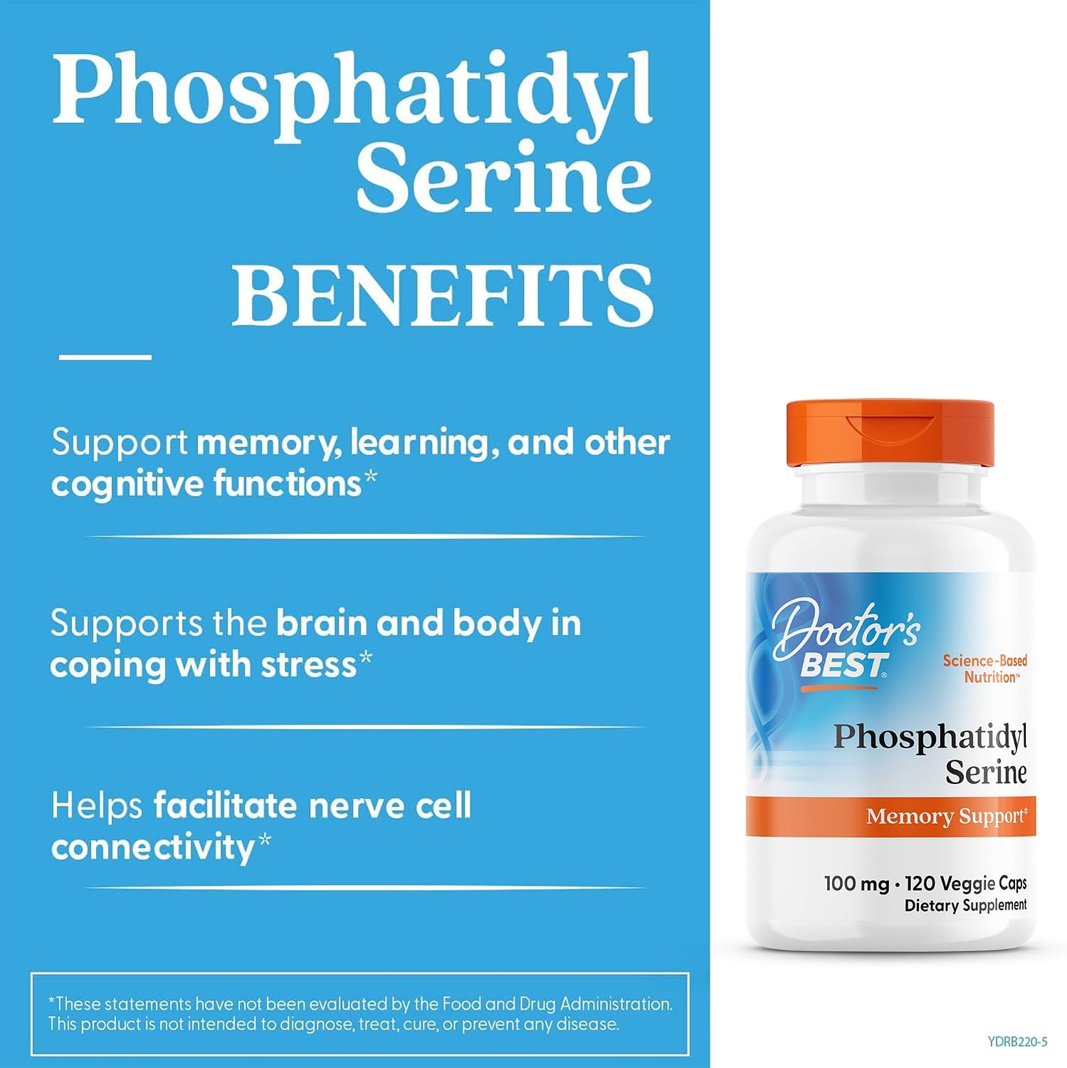 Doctor's Best Phosphatidylserine 100 mg - 120 Veggie Capsules