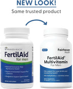 FertilAid para Hombres – Suplemento de Fertilidad Masculina con L-Carnitina, CoQ10, Maca y Zinc (90 Cápsulas)