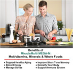 MEGA-M Multivitamin for Men and Women (+ superfoods, Mushrooms and enzymes)