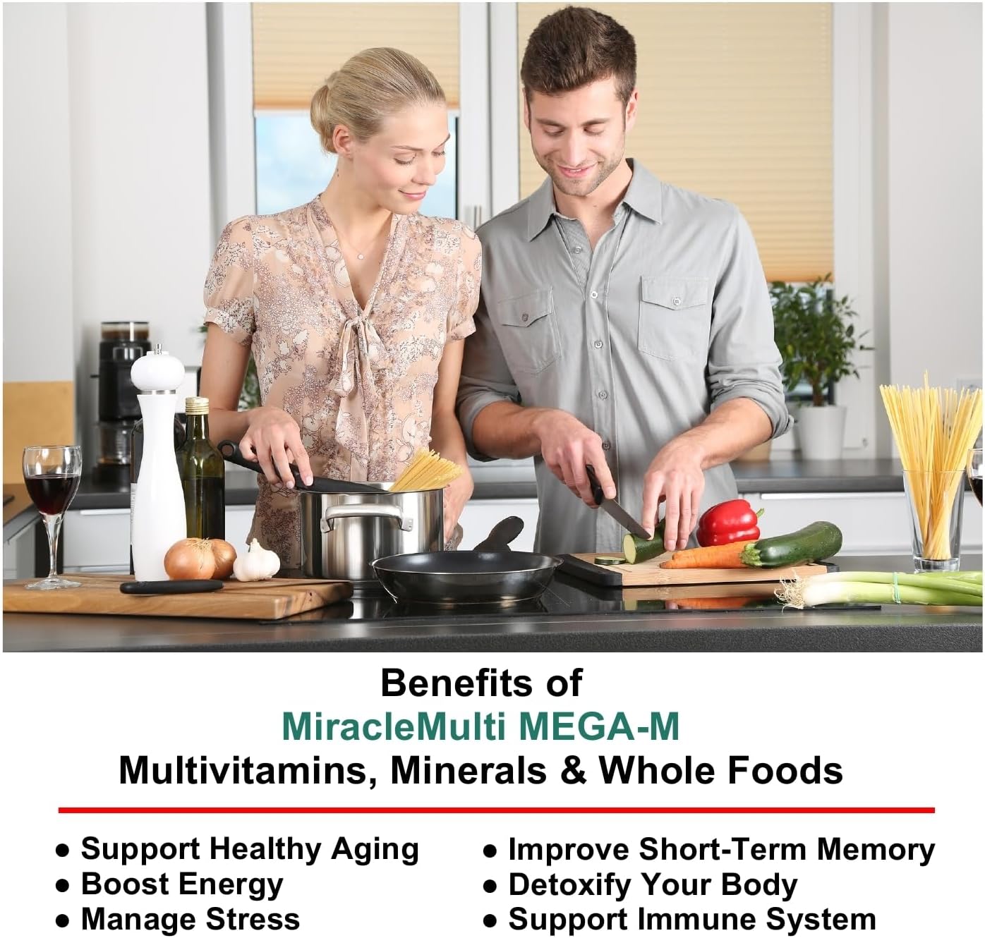 MEGA-M Multivitamin for Men and Women (+ superfoods, Mushrooms and enzymes)