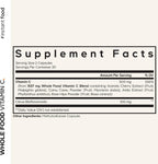 Codeage Instantfood Vitamina C de Alimentos Enteros - 500mg, 60 Cápsulas