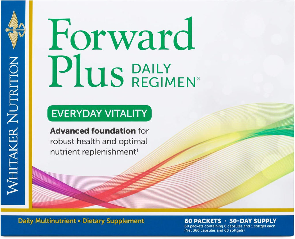 Dr. Whitaker's Forward Plus Regimen Diario - Multivitamínico Completo 47 en 1 - 60 Sobres (30 Días)