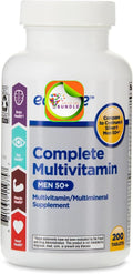Multivitamínico Completo para Hombres 50+ - 200 Comprimidos Veganos