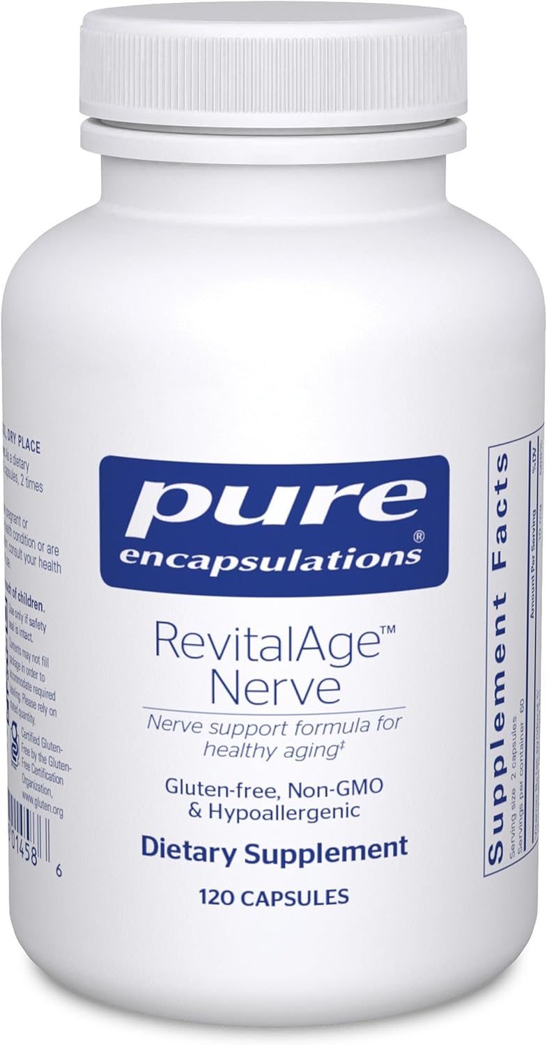 Pure Encapsulations Revita-Age Nerve – Hypoallergenic Supplement for Nerve Health (120 Capsules)