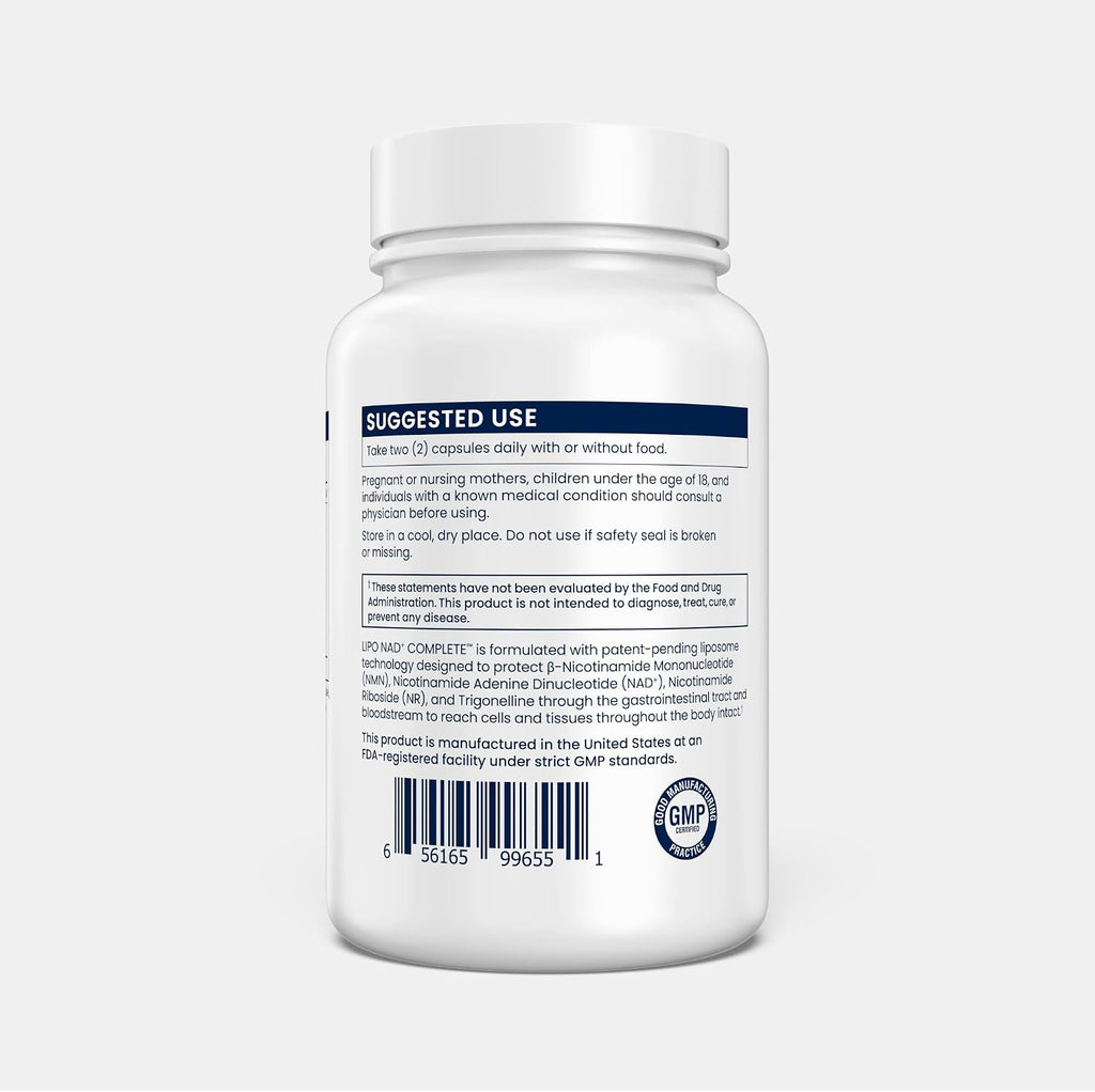Renue By Science NAD+ Complete – 120 Cápsulas Liposomales con NMN, NR y Trigonelina