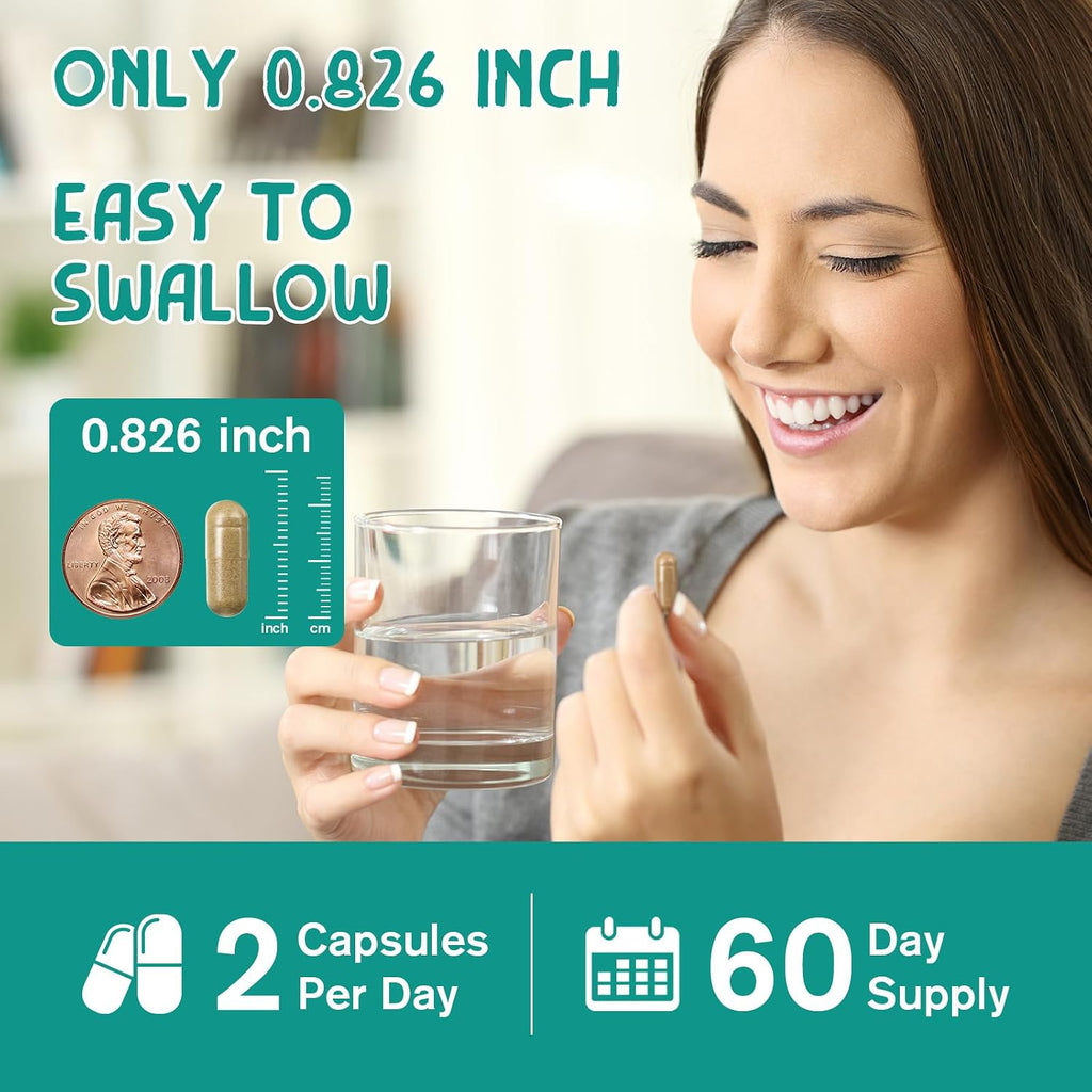 Suplemento de Cortisol para Mujeres y Hombres | 60 Días | Ashwagandha, Rhodiola, Magnesio | Vegano