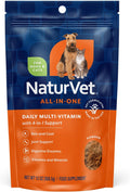 NaturVet Suplemento All-in-One para Perros - Apoyo para Articulaciones, Digestión, Piel y Pelaje - Multivitamínico con Minerales, Omega-3, 6, 9 - Sin Trigo - 368 g