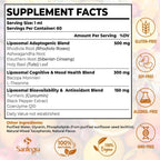 Santegra Rhodiola Rosea Liposomal Activa 500 mg – Suplemento Líquido Vegano, Sin Gluten y Sin Azúcar, 120 ml