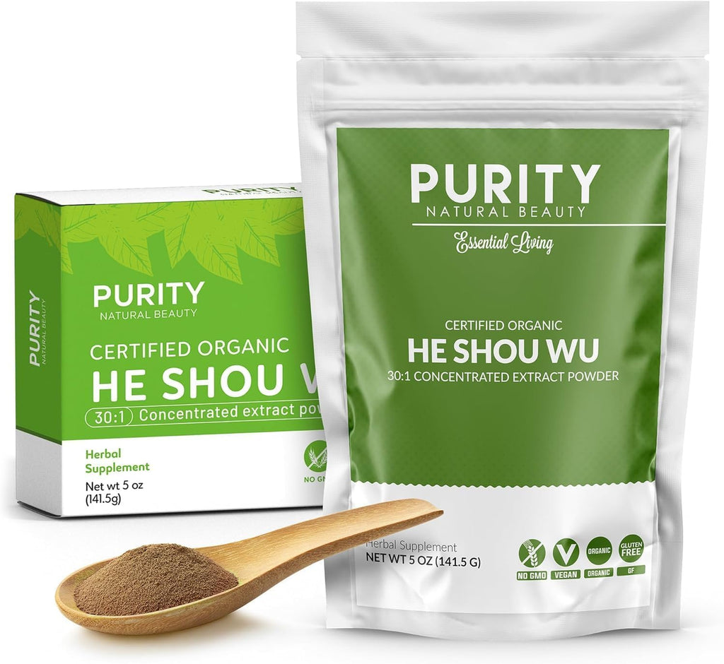 He Shou Wu Orgánico Certificado - Extracto Concentrado 30:1 - Fo-Ti (5 oz)
