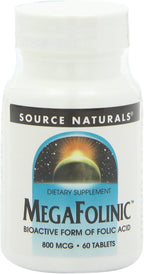 Source Naturals MegaFolinic, 60 Tabletas (Paquete de 2)