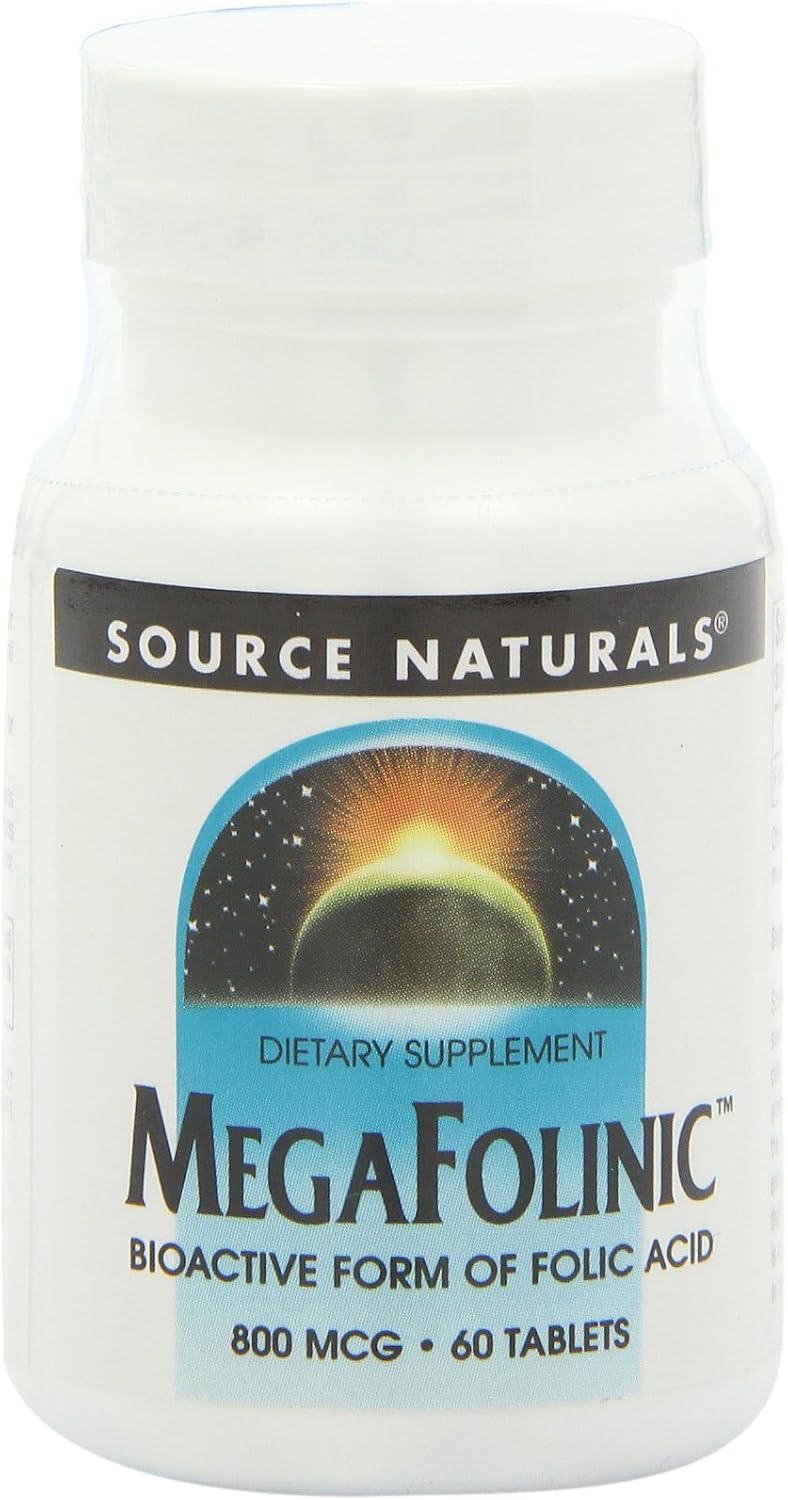Source Naturals MegaFolinic, 60 Tabletas (Paquete de 2)