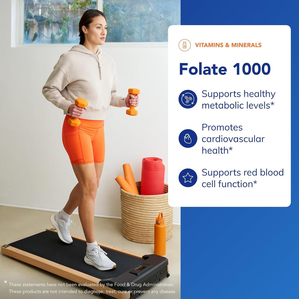 Pure Encapsulations Folate 1000 – Metafolin L-5-MTHF – Cardiovascular Support – Gluten Free – 90 Capsules