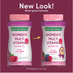 Nature's Bounty Optimal Solutions, Gominolas Multivitamínicas para Mujeres, Sabor Frambuesa, 140 uds (70 dosis)