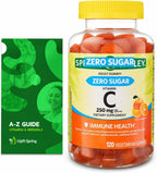 LightSpring Gominolas de Vitamina C Sin Azúcar, 250 mg, 120 uds