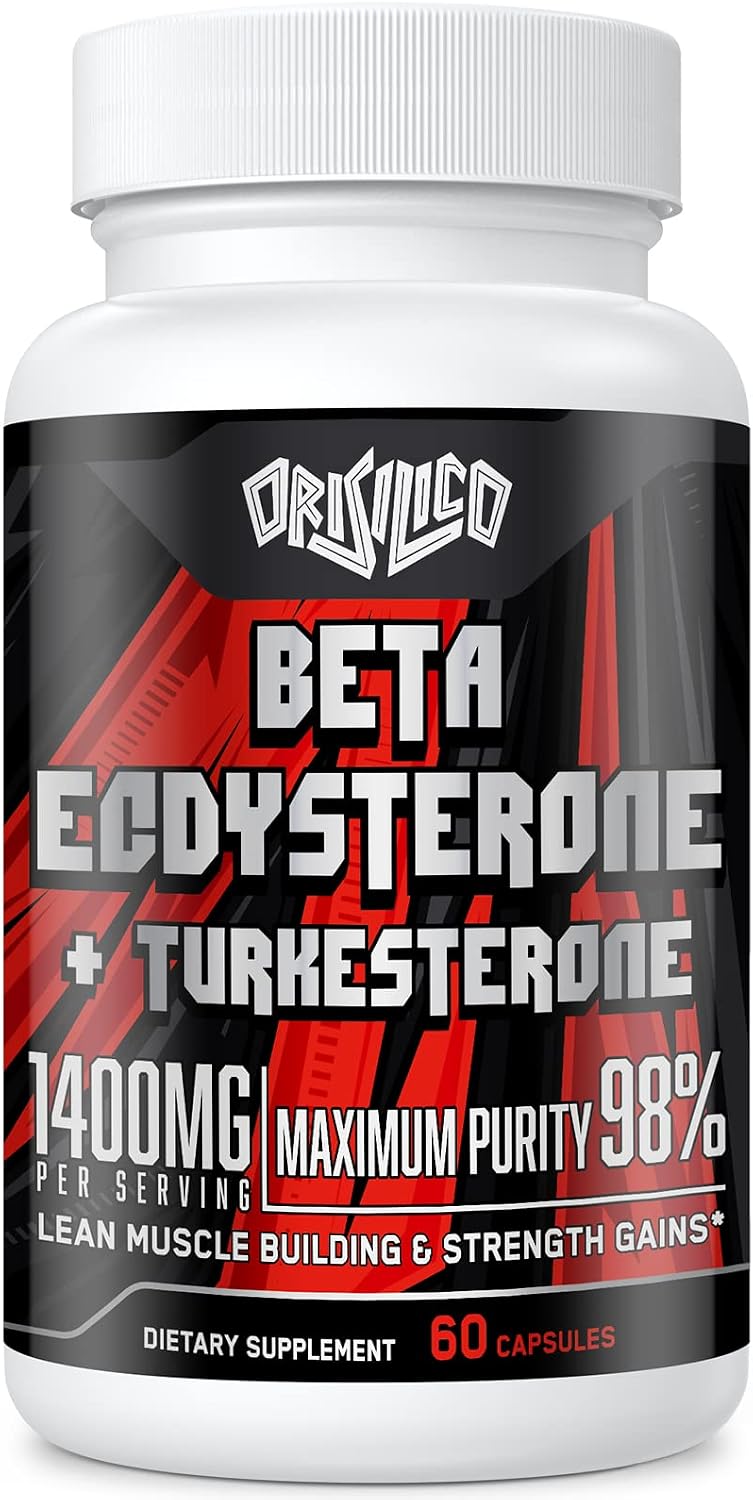 Orisilico Beta Ecdisterona y Turkesterona 1400 mg – 98% Pureza – 60 Cápsulas