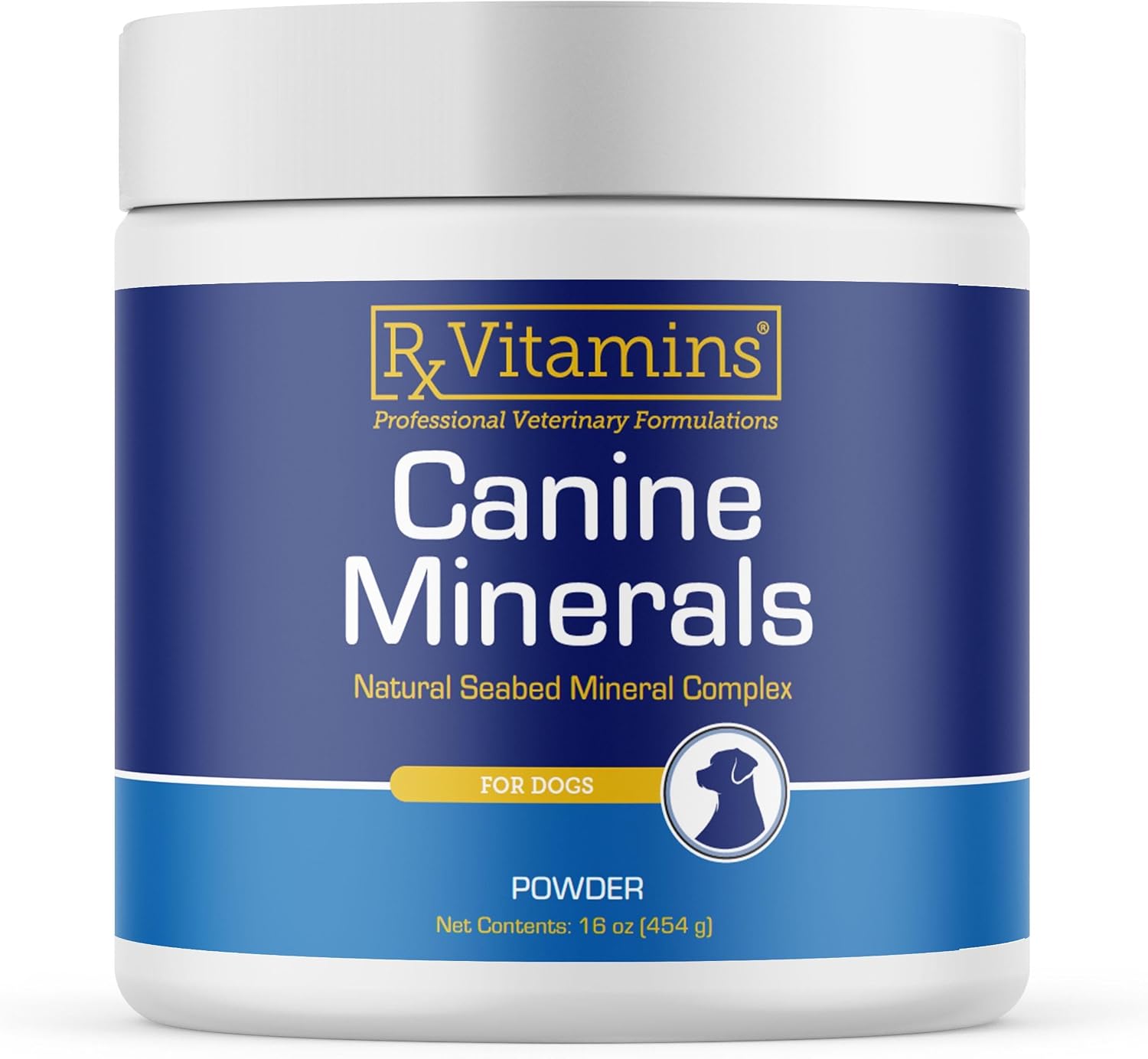 Rx Vitamins Canine Minerals - Minerales Esenciales para Perros - Calcio, Magnesio, Hierro - 454 g