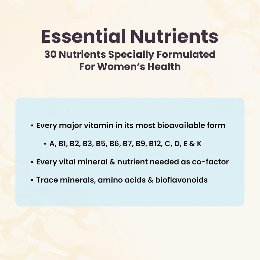 Essential Nutrients, Multivitamínico Metilado para Mujeres con Quatrefolic 5-MTHF, 180 Cápsulas