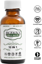 Jackson's 12-in-1 Cell Salt Combo (500 glóbulos, 125 dosis) – Vegano certificado, sin lactosa