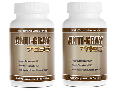 Anti-gray 7050 Hair 60 Cápsulas - Reduce las canas - Restaura el color natural del cabello - 1 frasco – Image 3