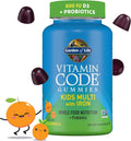 Garden of Life Vitamin Code Kids Multivitamin Gummies with Iron and Probiotics for Immune Health, Digestive Support & Energy Support, Vegan, Gluten-Free, Non-GMO, Orange Flavor, 90 Gummies