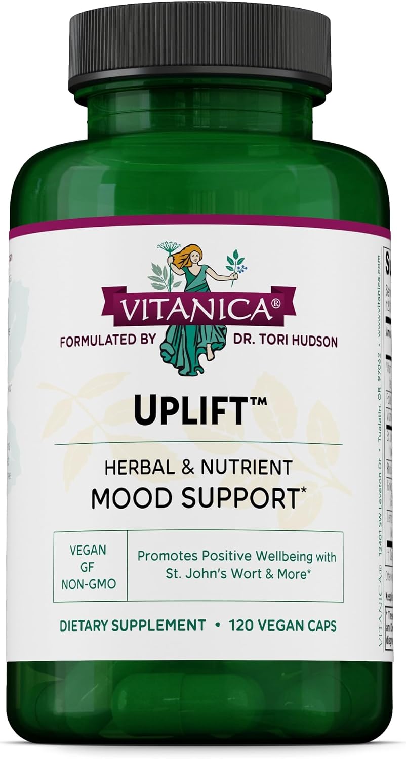 Vitanica Uplift - Apoyo para el Estado de Ánimo y Bienestar Emocional - 120 Cápsulas Veganas