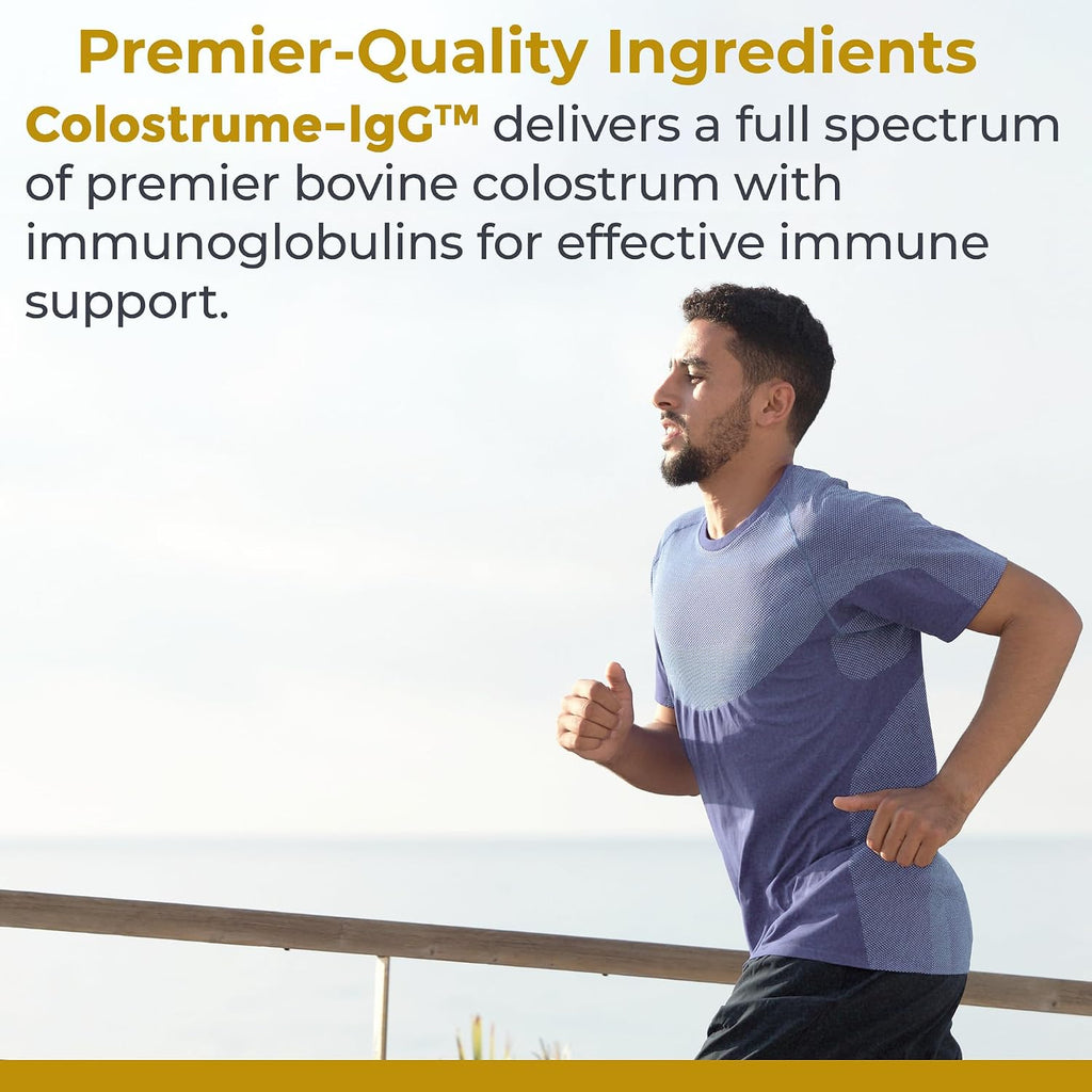 Premier Research Labs Colostrum-IgG – Calostro Bovino para la Salud Inmunitaria, 60 Cápsulas