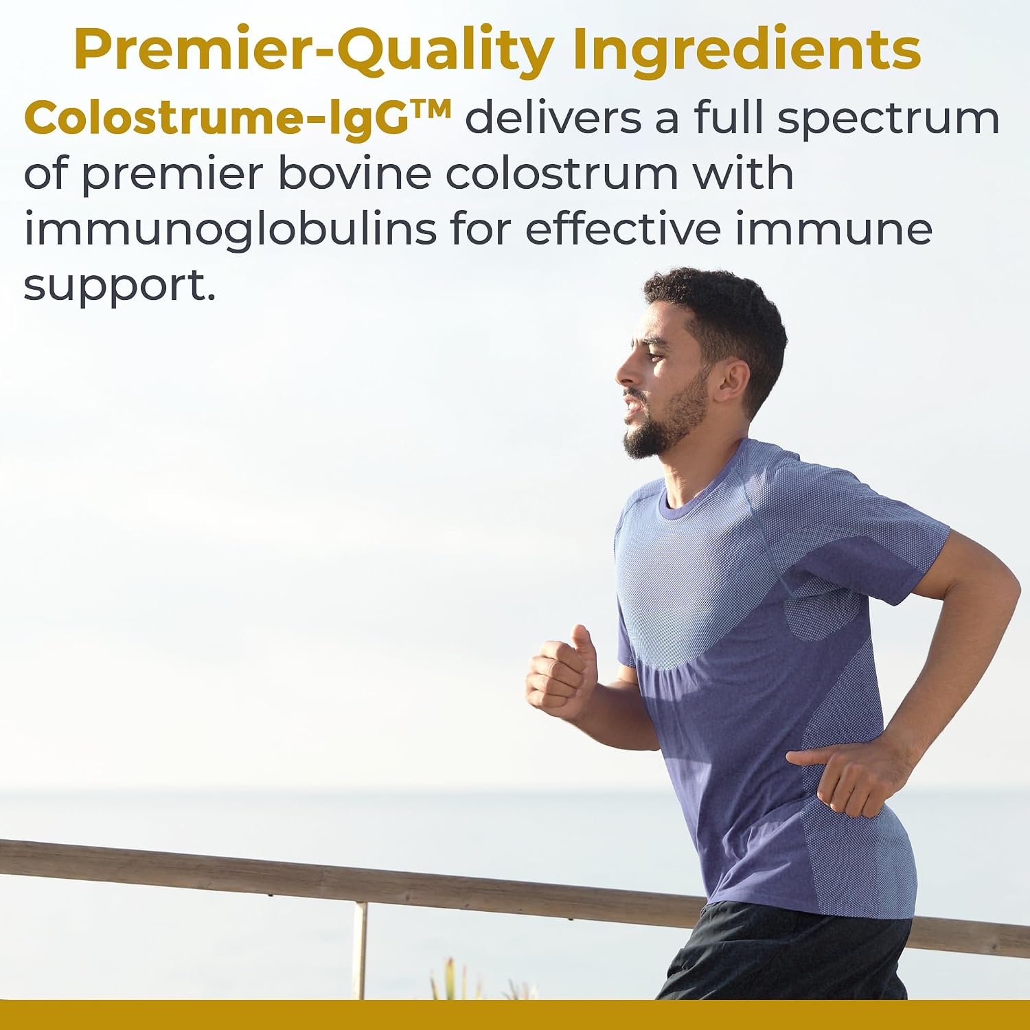 Premier Research Labs Colostrum-IgG – Calostro Bovino para la Salud Inmunitaria, 60 Cápsulas