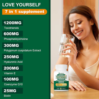 NICMIN Vitamina E Tocotrienoles Liposomales, 1200mg, 60 Cápsulas – Image 6
