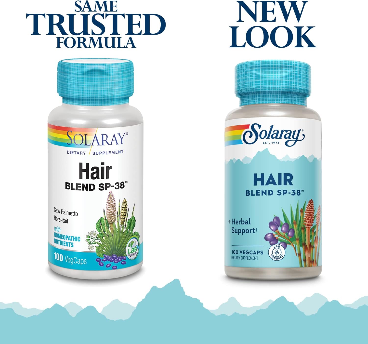 Solaray Hair Blend SP-38 - Apoyo Capilar Herbal - 100 Cápsulas Vegetarianas