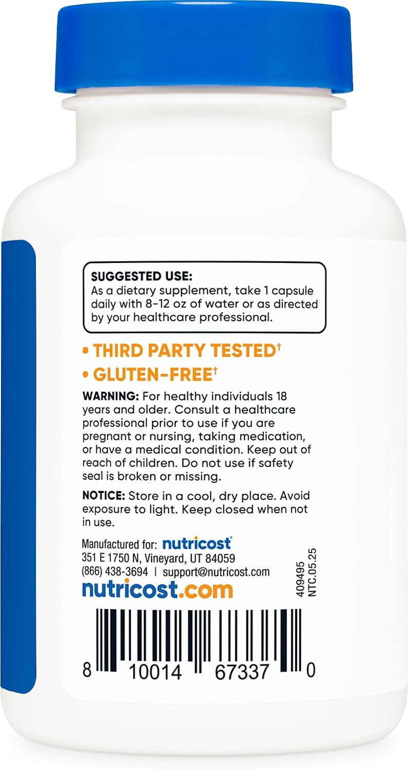 Nutricost Nattokinasa 2,000FU, 120 Cápsulas - Sin Gluten, No-GMO, Vegetariano