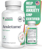 Anxietame - 60 Capsules, Food Supplement for Mood and Sleep