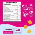 Gomitas de Fertilidad para Mujer con Ácido Fólico e Inositol - 60 unidades