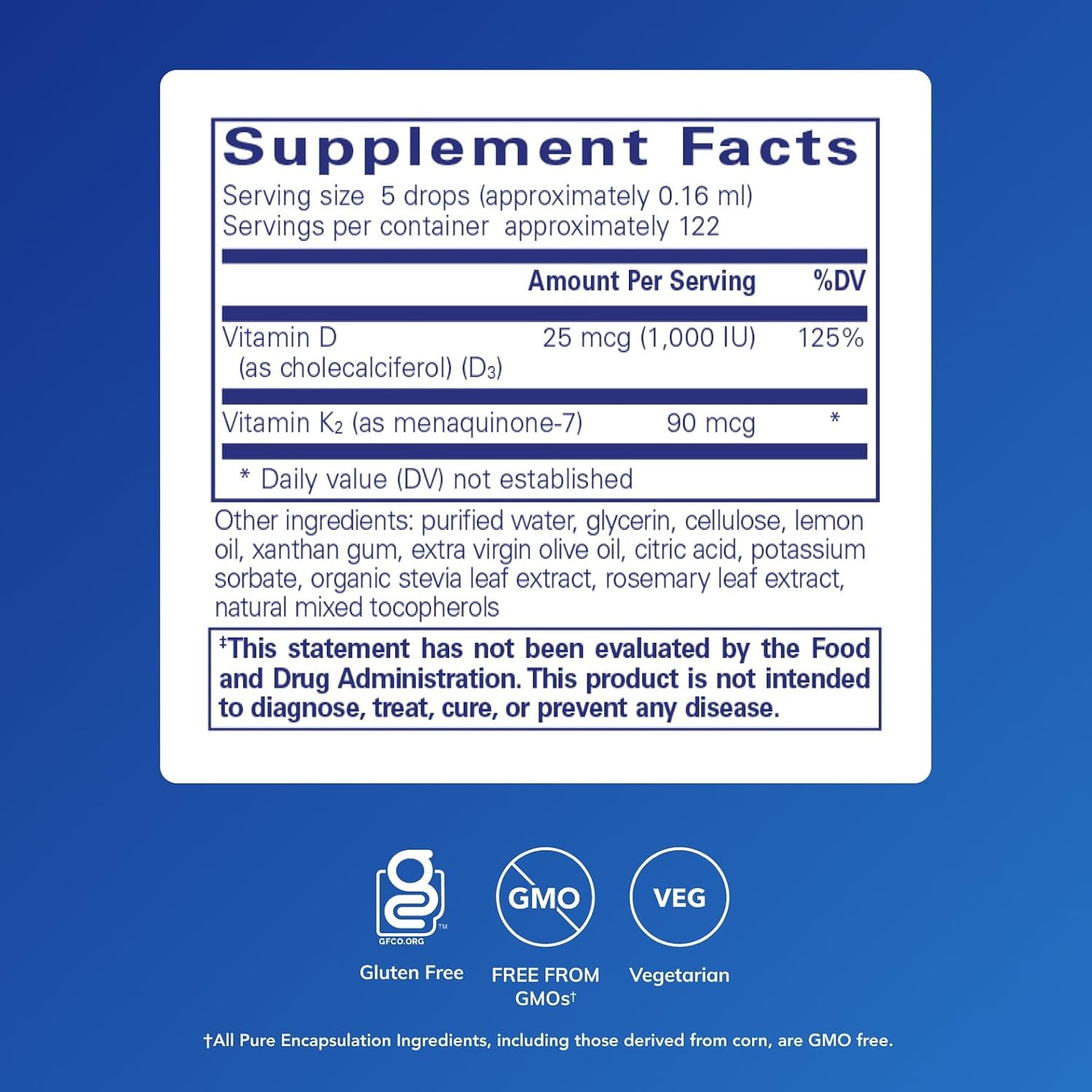 Pure Encapsulations EmulsiSorb K2/D3 Líquido | Vitamina D3 y K2 Emulsionada para Absorción Mejorada | 20 ml