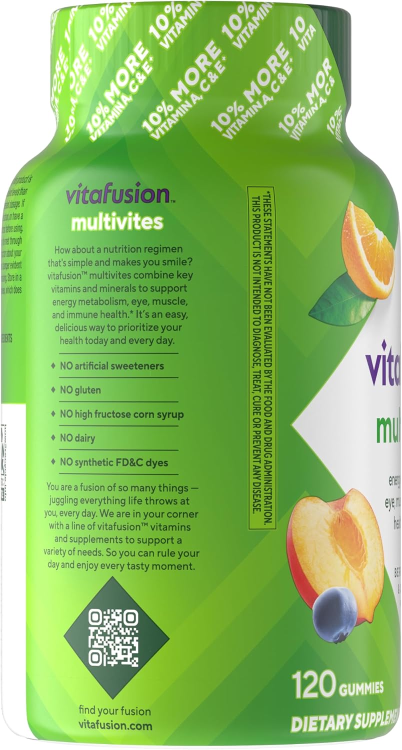 Vitafusion Multivitamínico Gomitas 120 gominolas para adultos