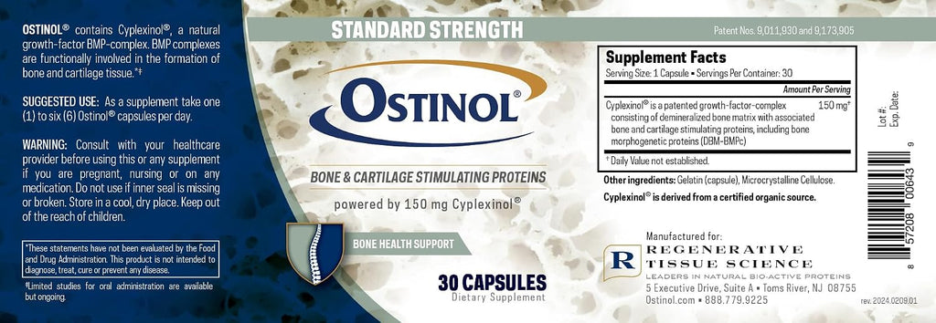 Ostinol Standard 150mg – Complejo Bioactivo de Proteínas para Huesos y Articulaciones