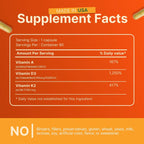INVITA ADK 10 – Suplemento de Vitaminas A, D3 10,000 UI y K2-MK7 – 90 Cápsulas