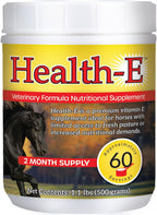 Health-E Suplemento de Vitamina E para Caballos, Polvo de dl-Alfa Tocoferol, 60 Dosis