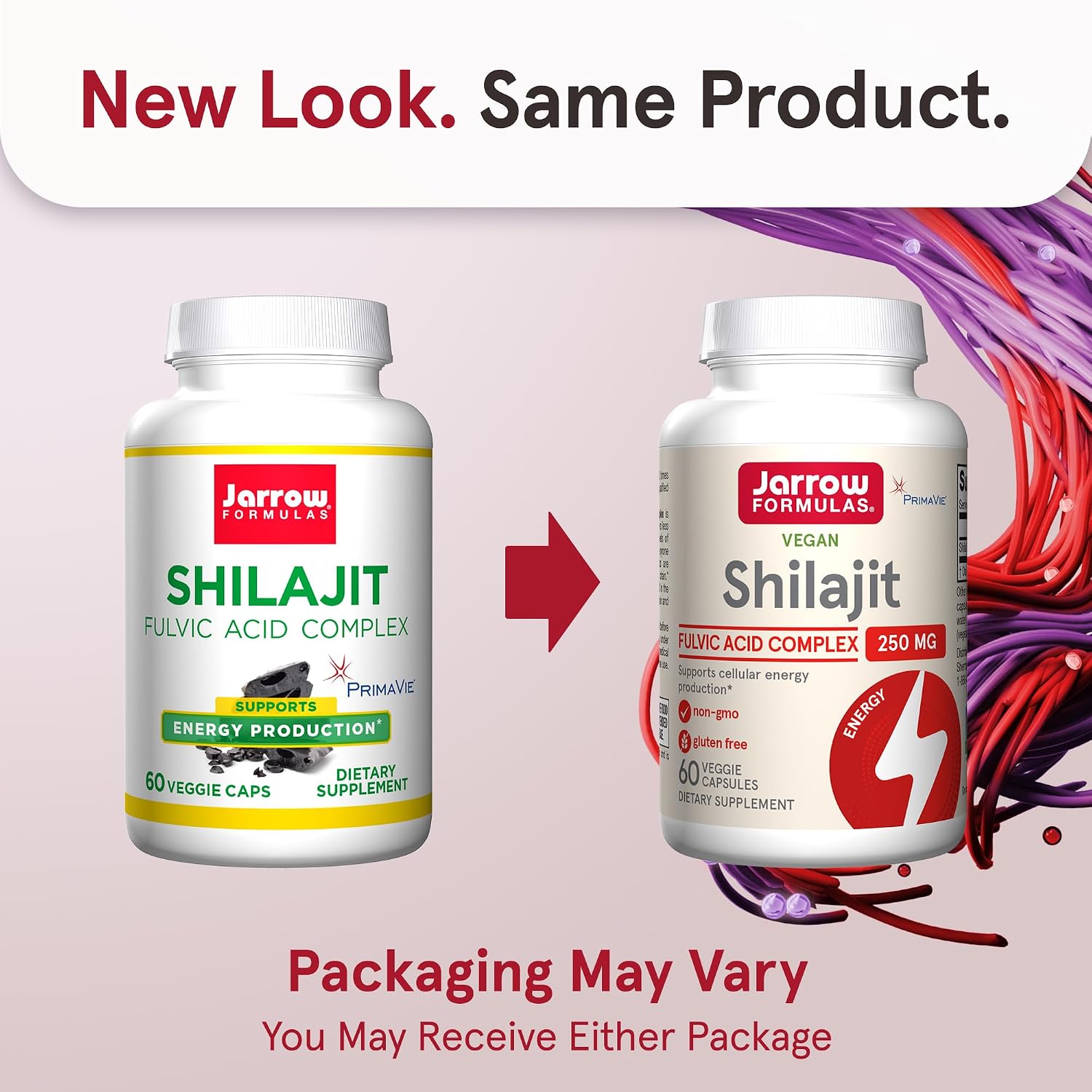 Jarrow Formulas Shilajit 250 mg - Complejo de Ácido Fúlvico - 60 Cápsulas Vegetales