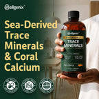 Wellgenix Sea Essentials Minerales Líquidos del Mar con Calcio Coral, 3 Botellas