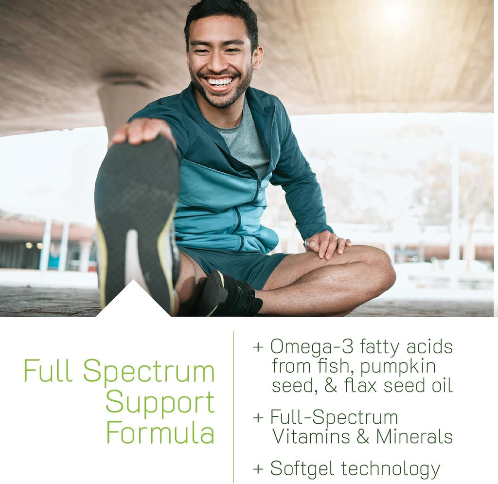 Irwin Naturals Men's Living Green Daily Multivitamin - 90 Soft-Gels Líquidos