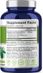 NusaPure Jiaogulan Cápsulas, 450 mg, 180 Cápsulas Veganas (No OGM, Vegano)