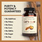 Primal Health Foods Garra de Gato Orgánica 1000 mg 60 Cápsulas | Apoyo Inmunitario, Digestión y Articulaciones | Vegano, Ecológico, Sin OGM y Sin Gluten