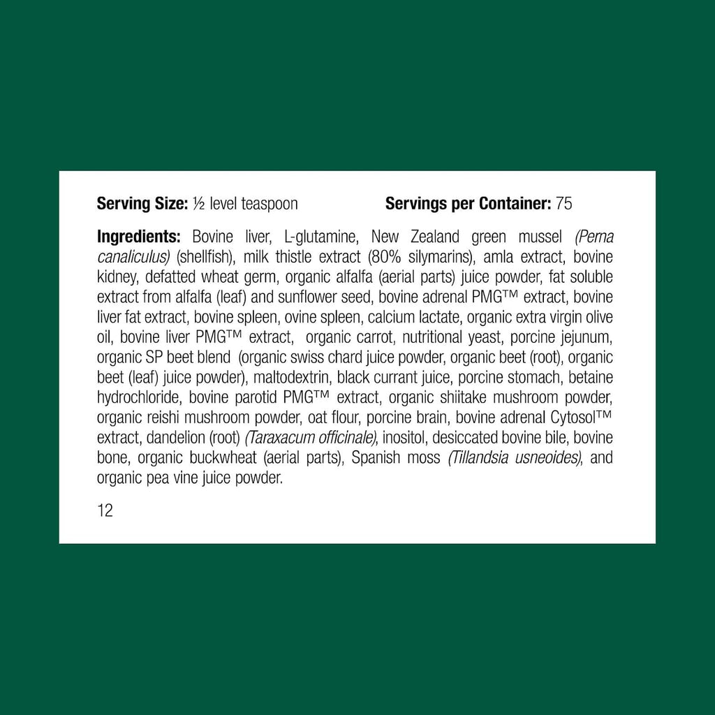 Standard Process Canine Dermal Support - Suplemento para la piel y glándulas suprarrenales para perros - 125 g