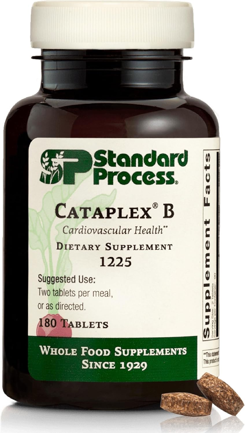 Standard Process Cataplex B - Complejo B para el Sistema Nervioso y Salud Cardíaca - 180 Comprimidos (90 Dosis)