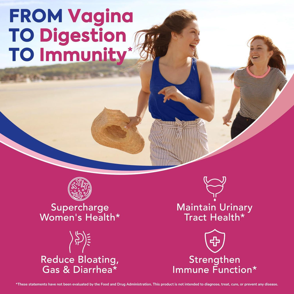 Probióticos para Mujeres, 120 mil millones UFC, 34 cepas, Prebióticos, Enzimas Digestivas, Arándano rojo, 4-en-1 Probiótico Femenino, Apoyo Digestivo, Vaginal e Inmunológico, 30 cápsulas