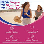 Probióticos para Mujeres, 120 mil millones UFC, 34 cepas, Prebióticos, Enzimas Digestivas, Arándano rojo, 4-en-1 Probiótico Femenino, Apoyo Digestivo, Vaginal e Inmunológico, 30 cápsulas