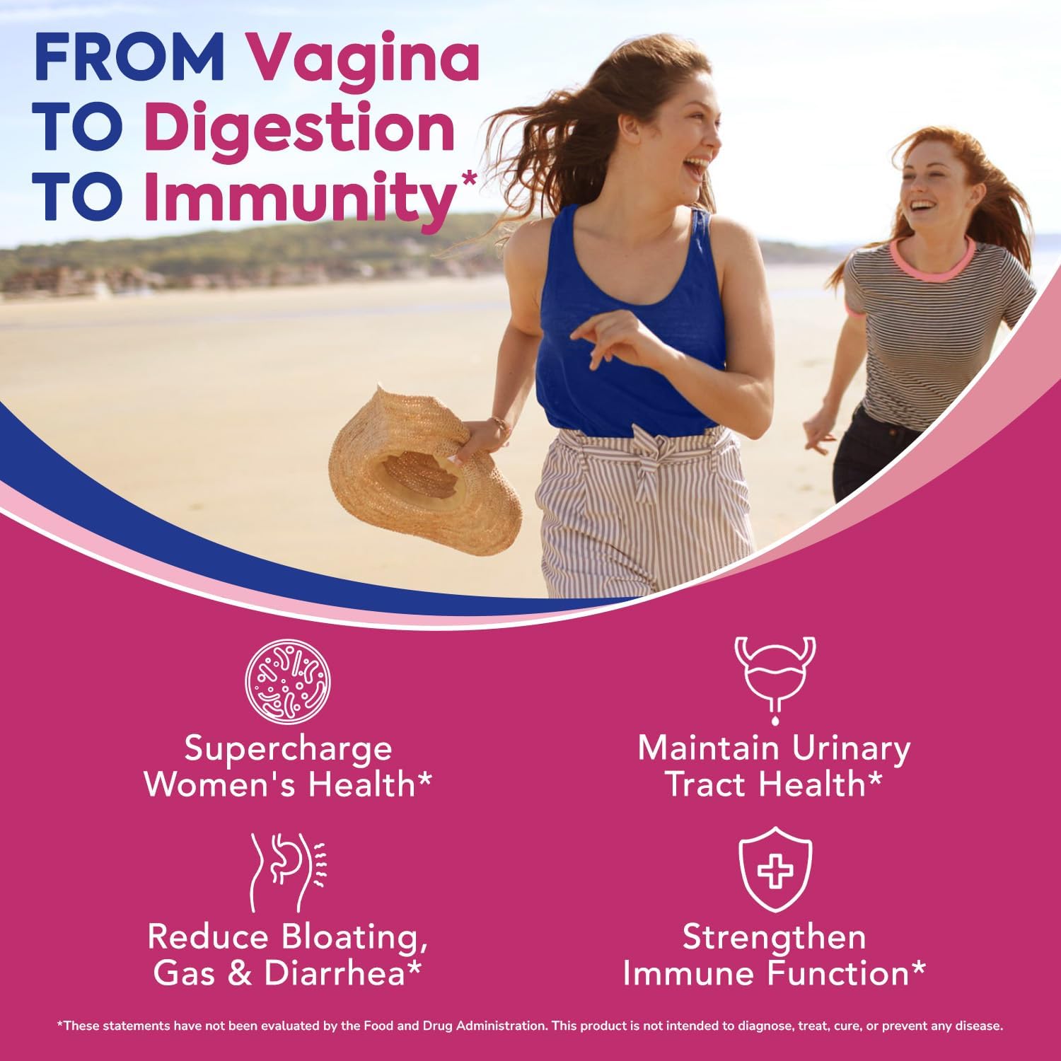 Probióticos para Mujeres, 120 mil millones UFC, 34 cepas, Prebióticos, Enzimas Digestivas, Arándano rojo, 4-en-1 Probiótico Femenino, Apoyo Digestivo, Vaginal e Inmunológico, 30 cápsulas