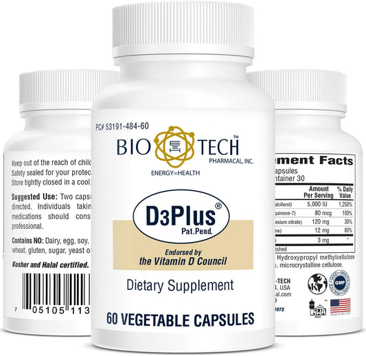 Bio-Tech Pharmacal D3 Plus (60 Cápsulas)