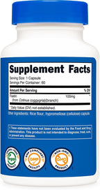 Nutricost Fisetina 100mg, 60 Cápsulas - Antioxidante Natural Polifenol - No Transgénico, Sin Gluten y Vegano