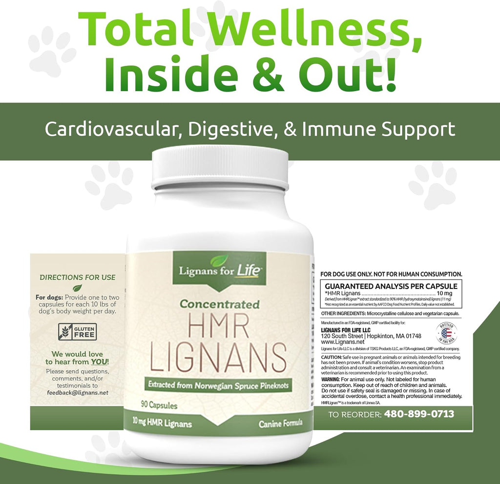 HMR Lignans 10 mg Cápsulas - Multivitamínico para Perros